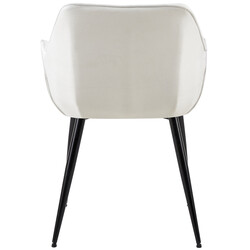 Elegant och bekväm stol med robust metallram