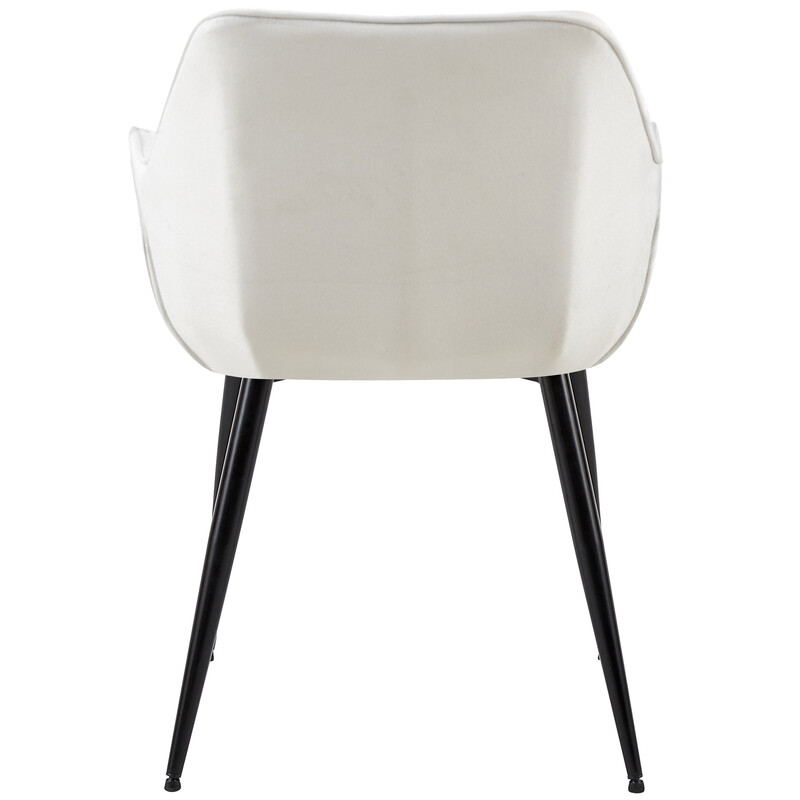 Elegant och bekväm stol med robust metallram