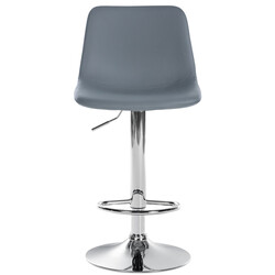 Höjdjusterbara moderna barstolar i konstläder med ryggstöd