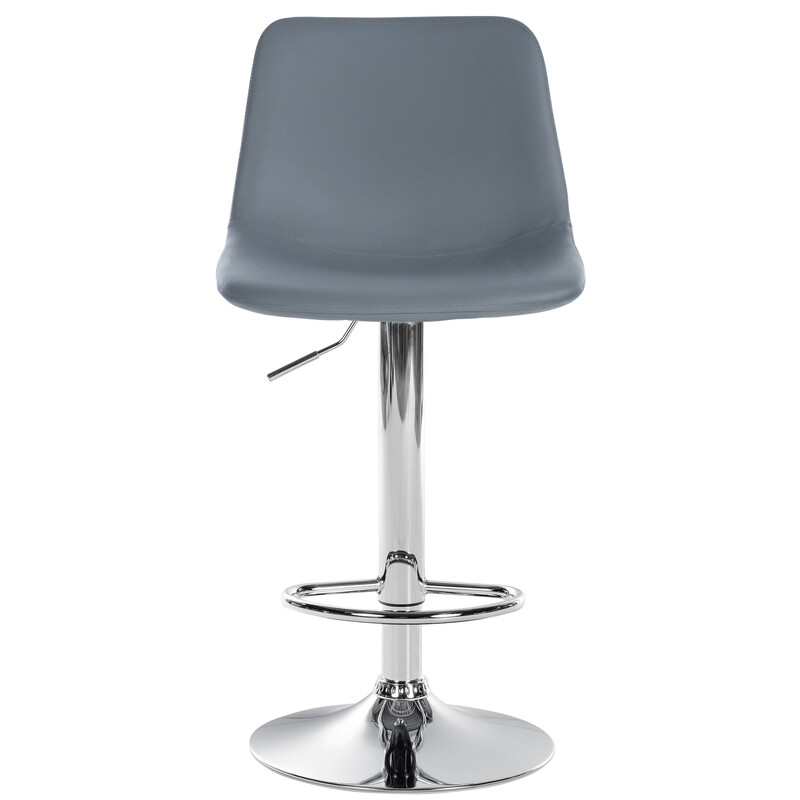 Höjdjusterbara moderna barstolar i konstläder med ryggstöd