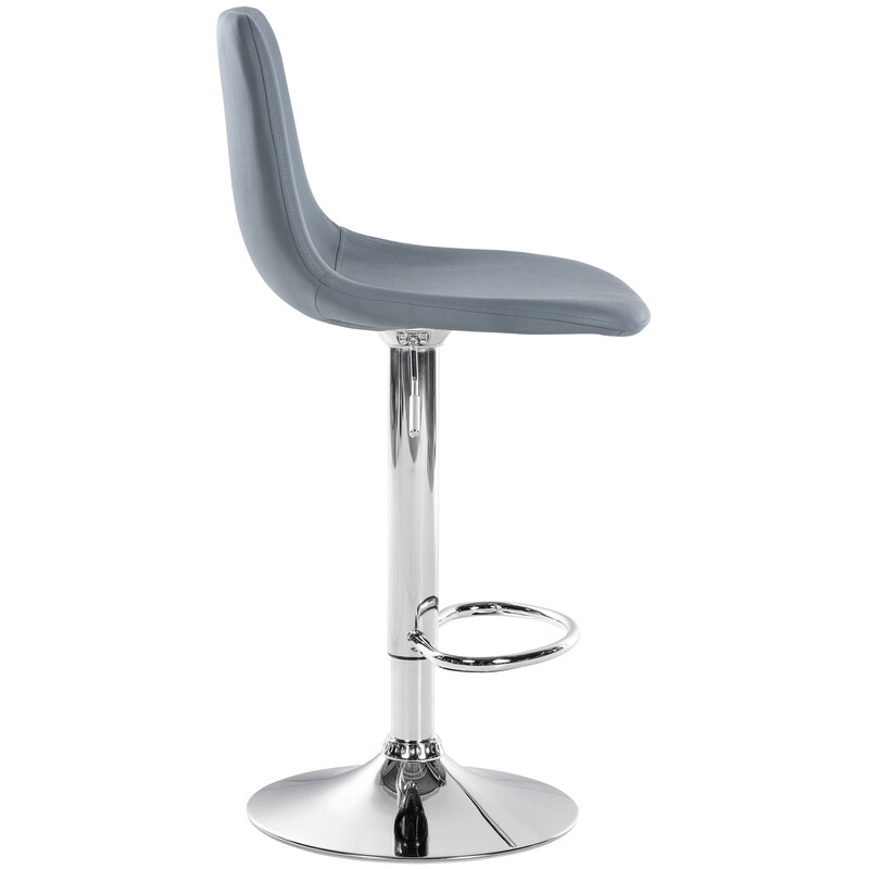 Höjdjusterbara moderna barstolar i konstläder med ryggstöd