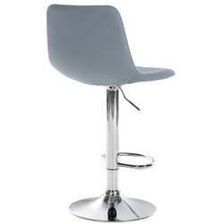 Höjdjusterbara moderna barstolar i konstläder med ryggstöd