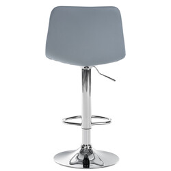 Höjdjusterbara moderna barstolar i konstläder med ryggstöd