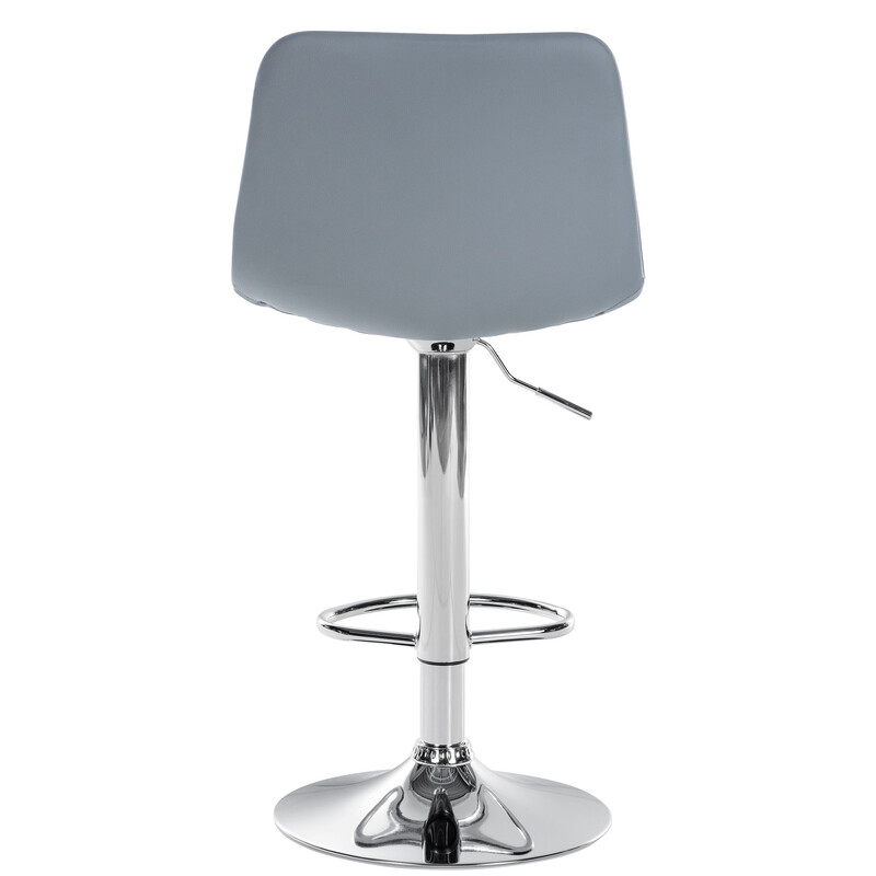 Höjdjusterbara moderna barstolar i konstläder med ryggstöd