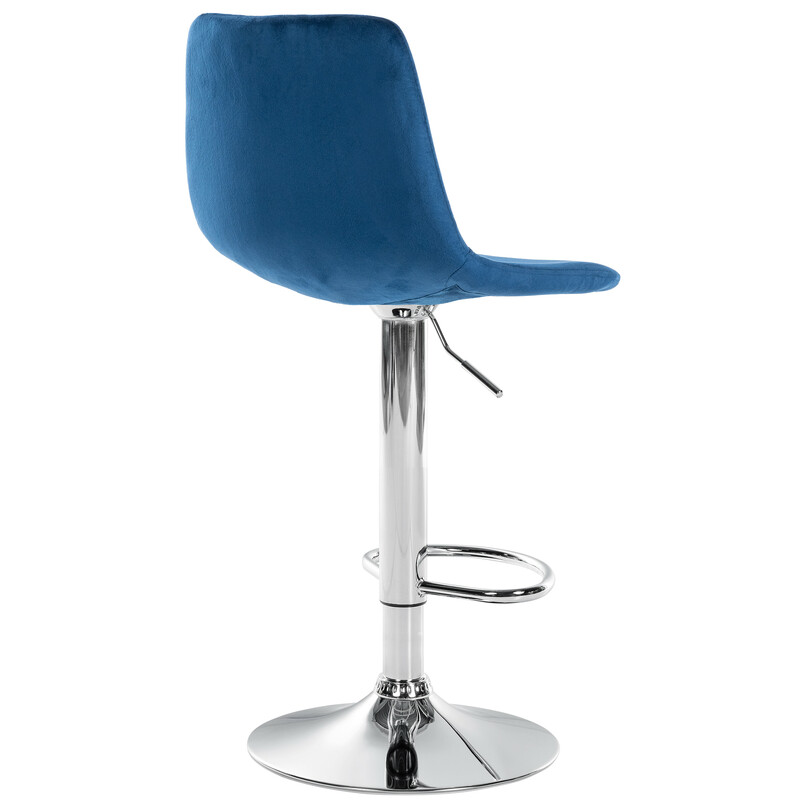Moderna höjdjusterbara barstolar med sammet och metallram