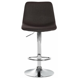 Justerbara moderna barstolar med vadderat ryggstöd och metallram