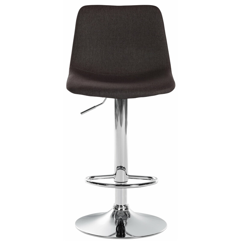 Justerbara moderna barstolar med vadderat ryggstöd och metallram