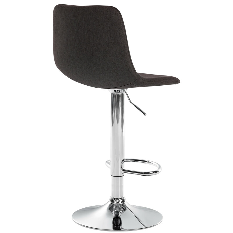 Justerbara moderna barstolar med vadderat ryggstöd och metallram