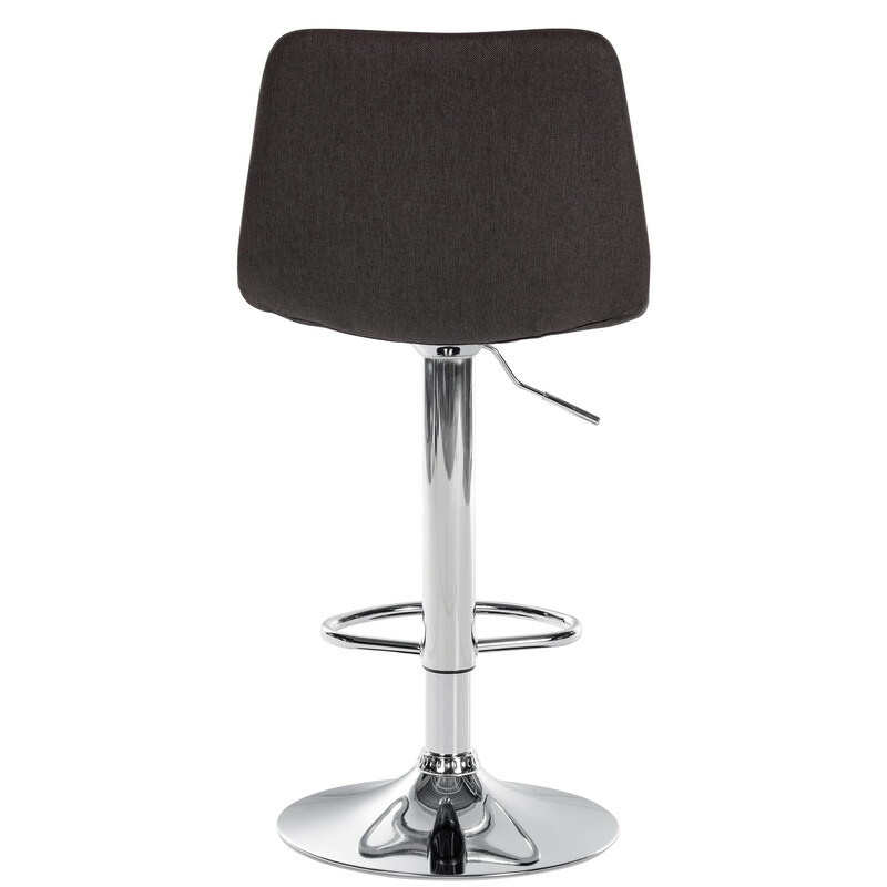 Justerbara moderna barstolar med vadderat ryggstöd och metallram