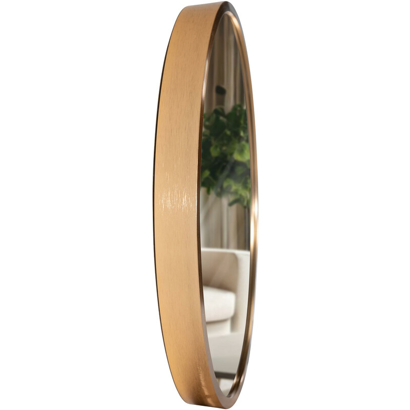 Rund spegel med tunn ram i fyra storlekar