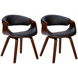 Elegant matbordsstol med armstöd och träram