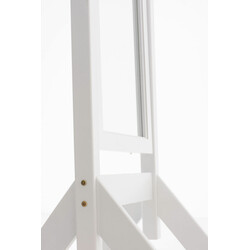 Elegant dekorativ spegel i antik stil med träram