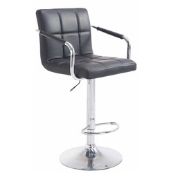 Modern och tidlös barstol med justerbar höjd och ryggstöd