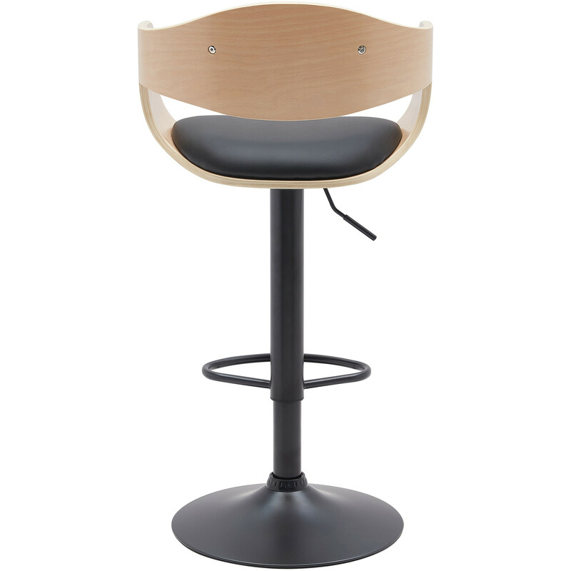 Eleganta svängbara barstolar i trä med höjdjustering