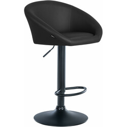 Justerbar barstol i konstläder med roterande sits