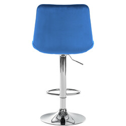 Moderna höjdjusterbara barstolar med sammetsklädsel och metallram