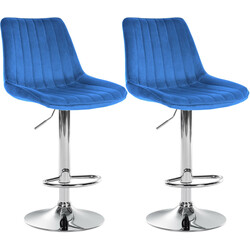 Moderna höjdjusterbara barstolar med sammetsklädsel och metallram