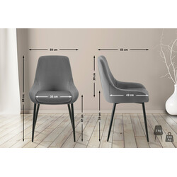 Bekväm och elegant vadderad stol för kök och vardagsrum