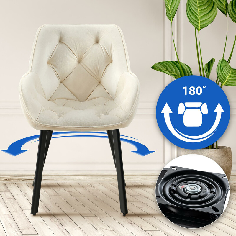 Bekväm och elegant vridbar stol för hemmet