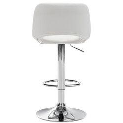 Camden justerbar barstol i konstläder med fotstöd