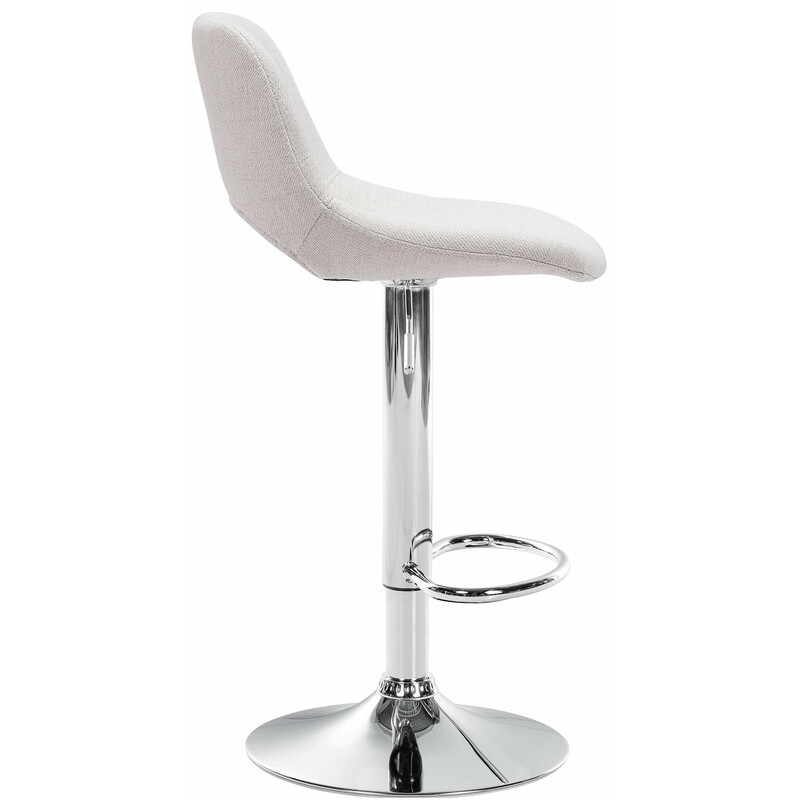 Camden justerbar barstol med fotstöd och tygklädsel