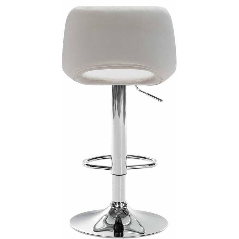 Camden justerbar barstol i sammet med fotstöd