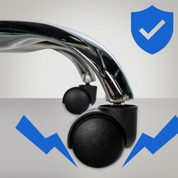 Ergonomisk kontorsstol med justerbar höjd och gungmekanism