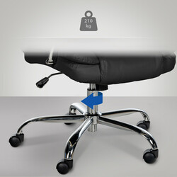 Ergonomisk kontorsstol med justerbar höjd och gungmekanism