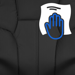 Ergonomisk kontorsstol med justerbar höjd och gungmekanism