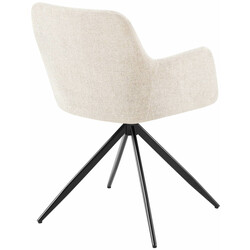 Bekväm vridbar stol med modern design och metallram