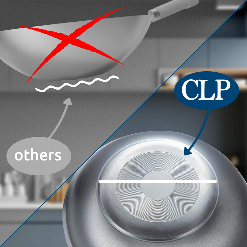 Mångsidigt wok-set med två kolstålwokar och tillbehör