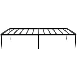 Modern och hållbar metallsäng med förvaringsutrymme