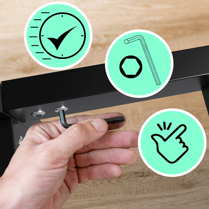 Modern och hållbar metallsäng med förvaringsutrymme