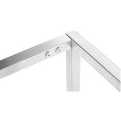 Stilren och elegant bänk med vadderad sits i polyester