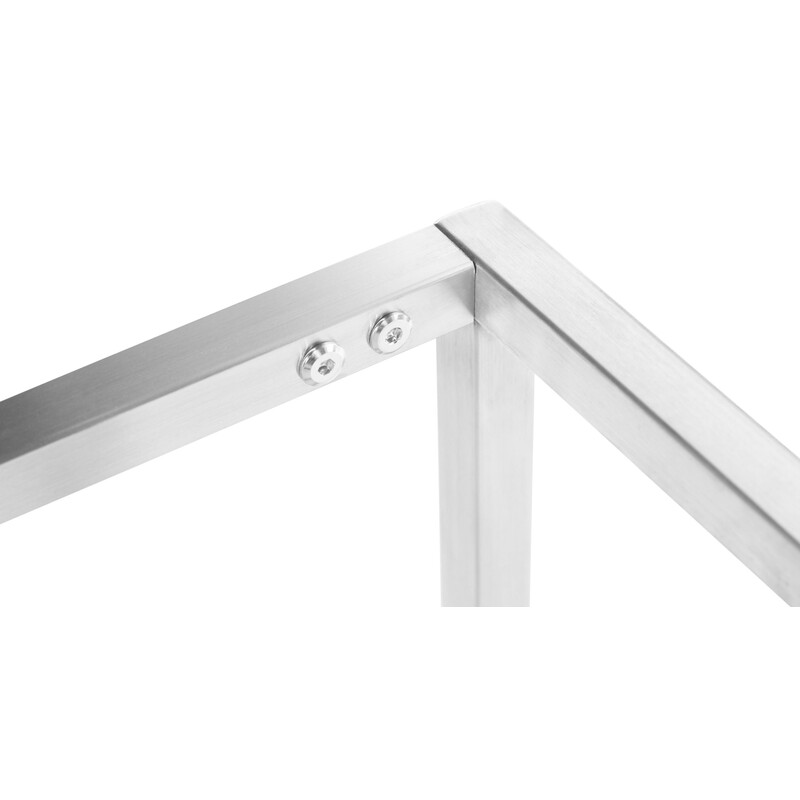 Stilren och elegant bänk med vadderad sits i polyester