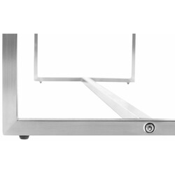 Stilren och elegant bänk med vadderad sits i polyester