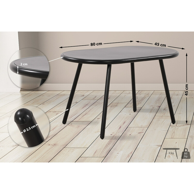 Mångsidigt väderbeständigt bord för inomhus- och utomhusbruk