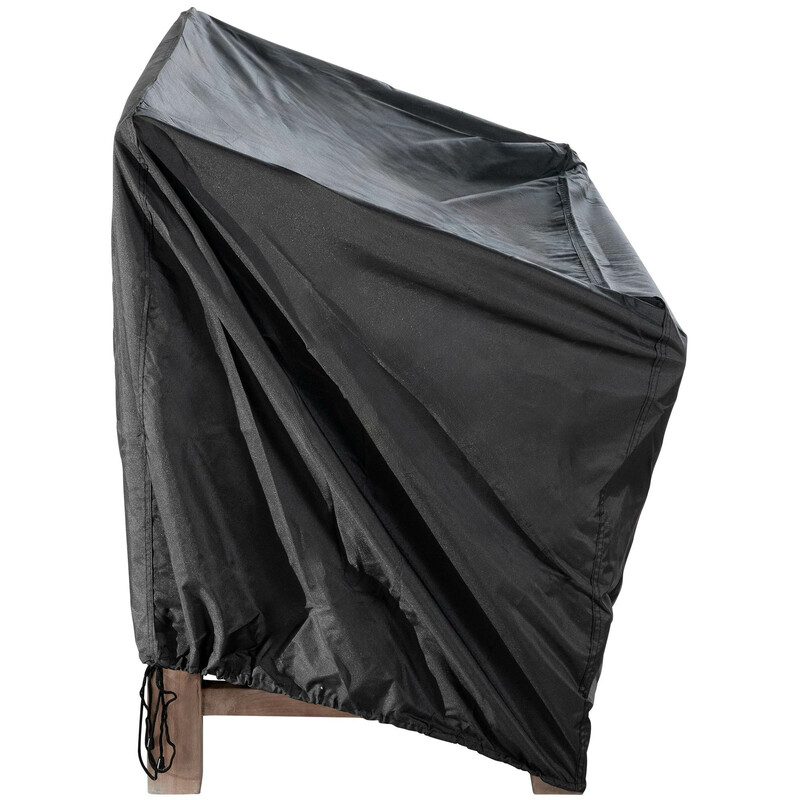 Svart skyddsöverdrag för trädgårdsbänk, vattenavvisande och UV-beständigt