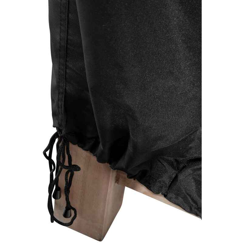 Svart skyddsöverdrag för trädgårdsbänk, vattenavvisande och UV-beständigt