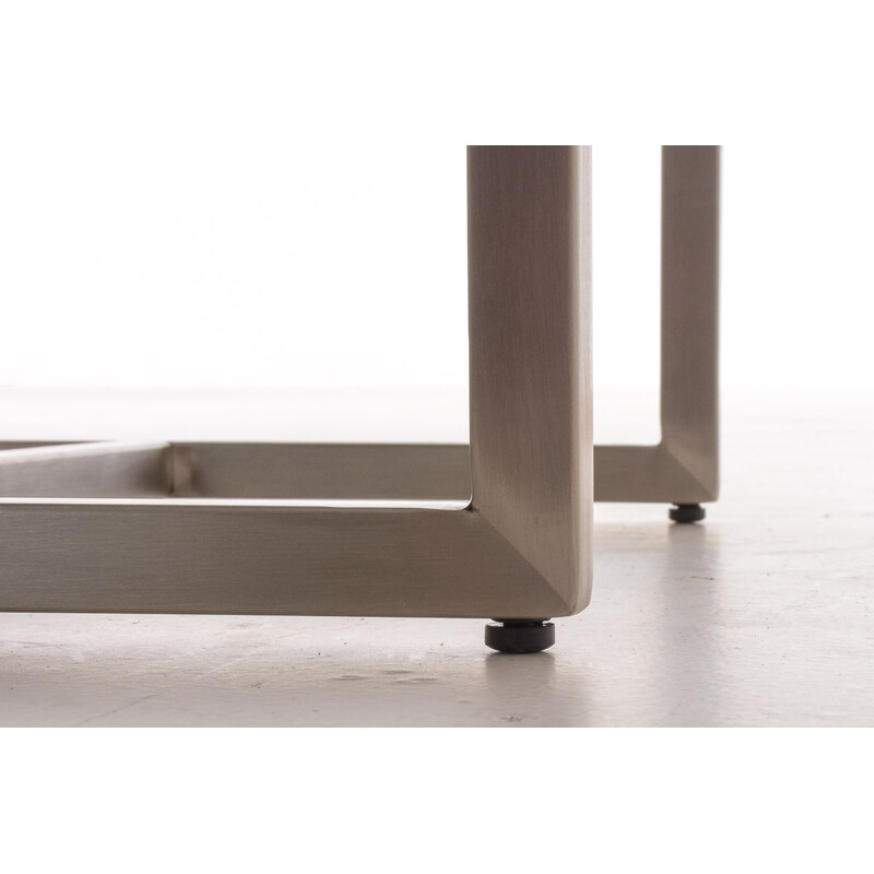 Bekväm stoppad pall med modern design och stålram