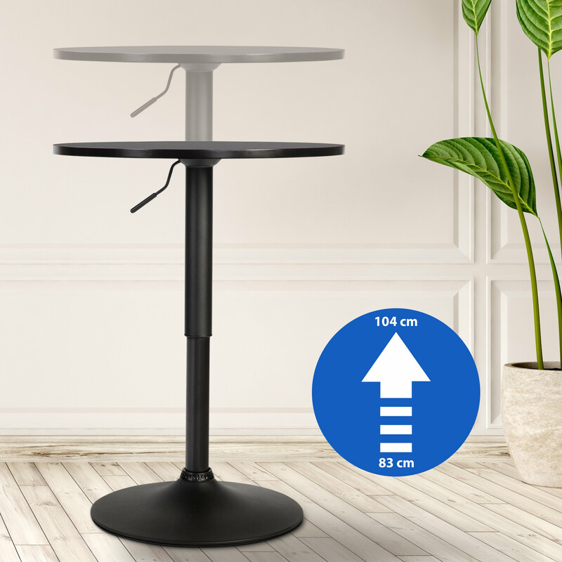 Höjdjusterbart ståbord med stabil metallram och golvskydd