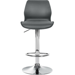 Elegant justerbar barstol med konstläder och vridbart säte