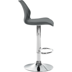 Elegant justerbar barstol med konstläder och vridbart säte