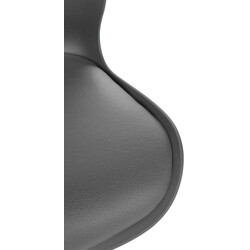 Elegant justerbar barstol med konstläder och vridbart säte