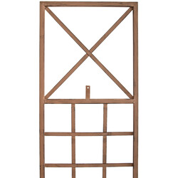 Handgjord järnspaljé med antikpatina för klätterväxter