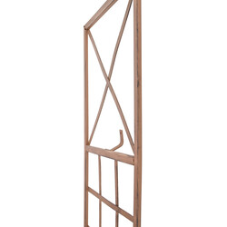 Handgjord järnspaljé med antikpatina för klätterväxter