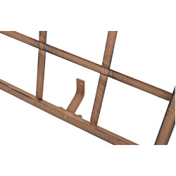 Handgjord järnspaljé med antikpatina för klätterväxter