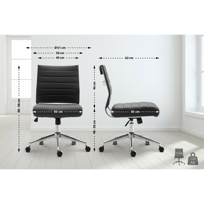Ergonomisk kontorsstol med justerbar höjd och modern design