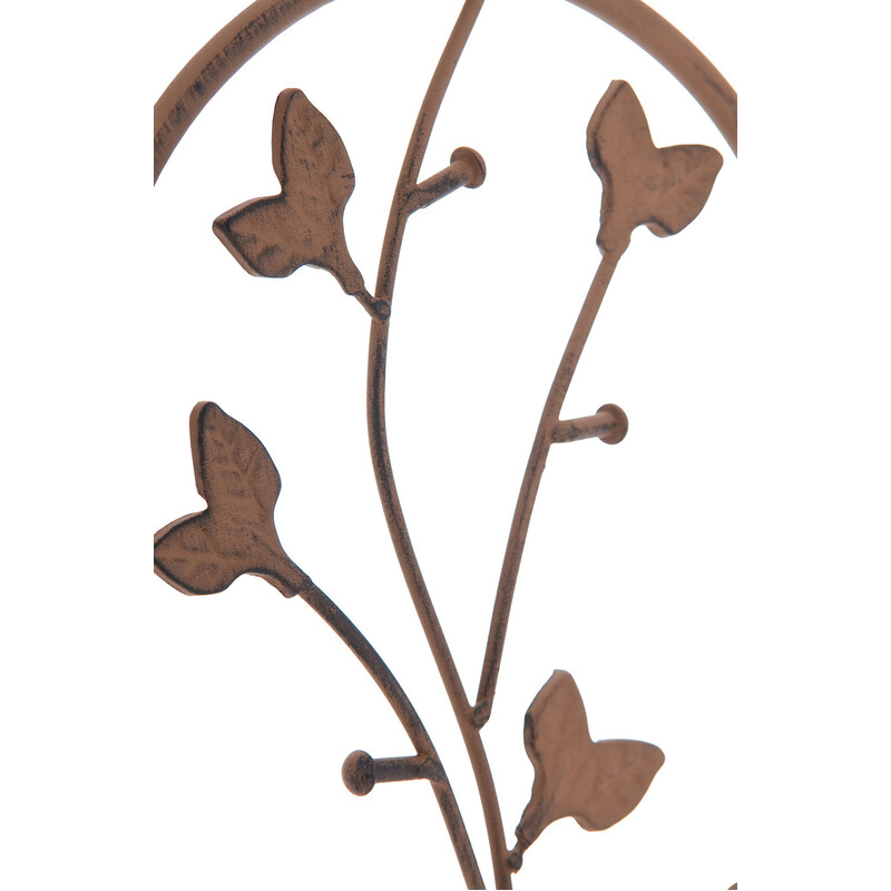 Handgjord järnspaljé med antikpatina för klätterväxter