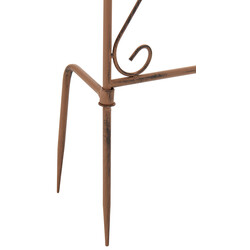 Handgjord järnspaljé med antikpatina för klätterväxter